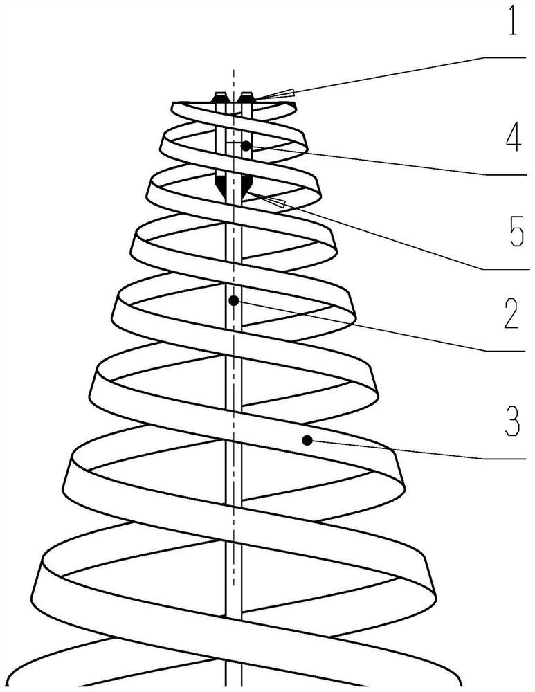 A space-borne helical antenna feeding structure and helical antenna