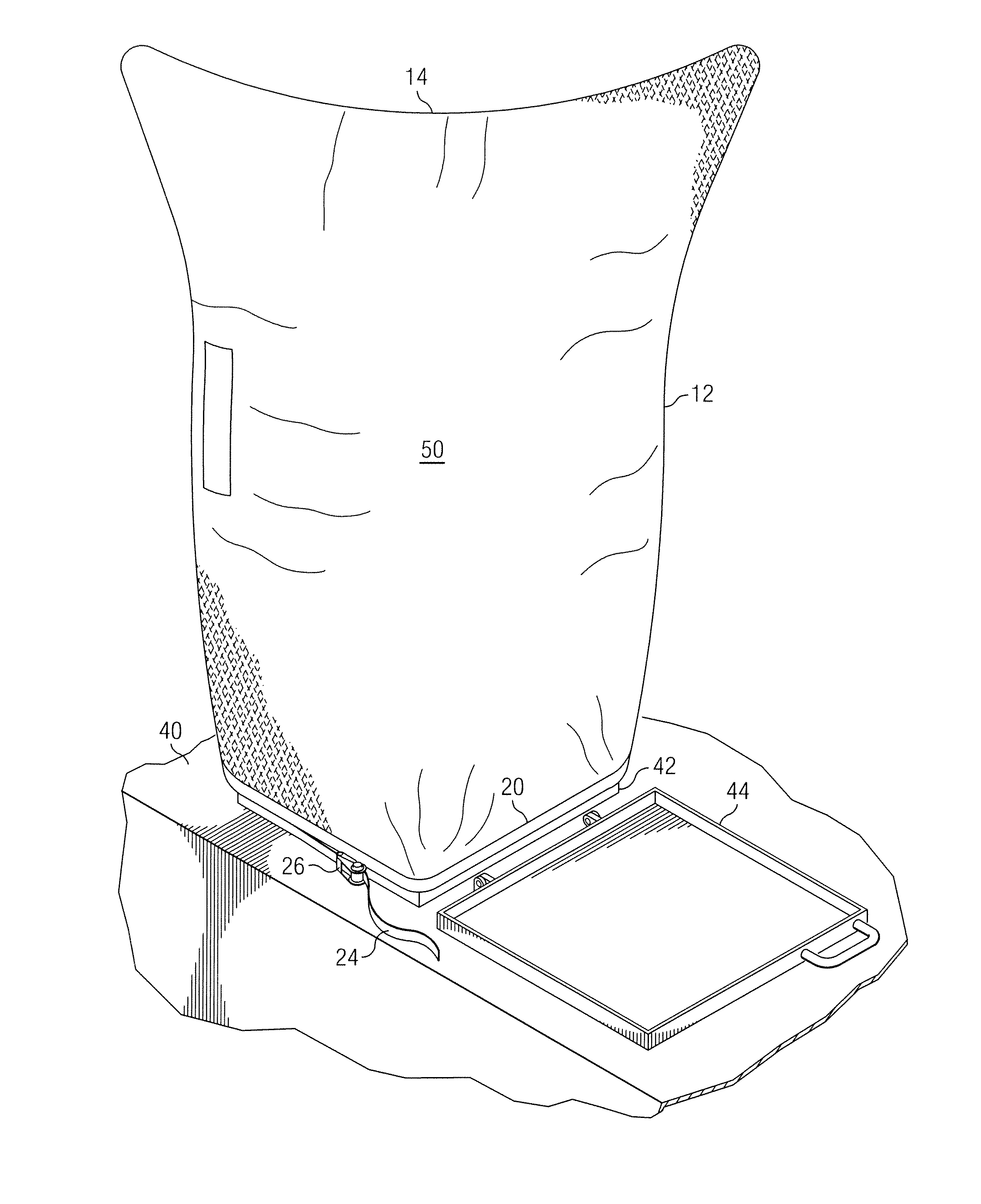 Dust Screen and Method for Dry Bulk Storage Units