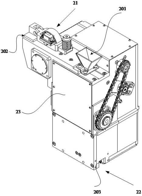 Machine head for strapping machine and strapping machine