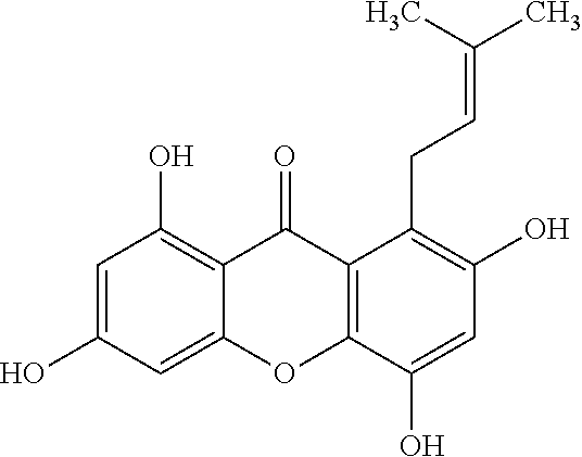 Usage of 1,3,5,7-tetrahydroxy-8-isoprenylxanthone for treating inflammation