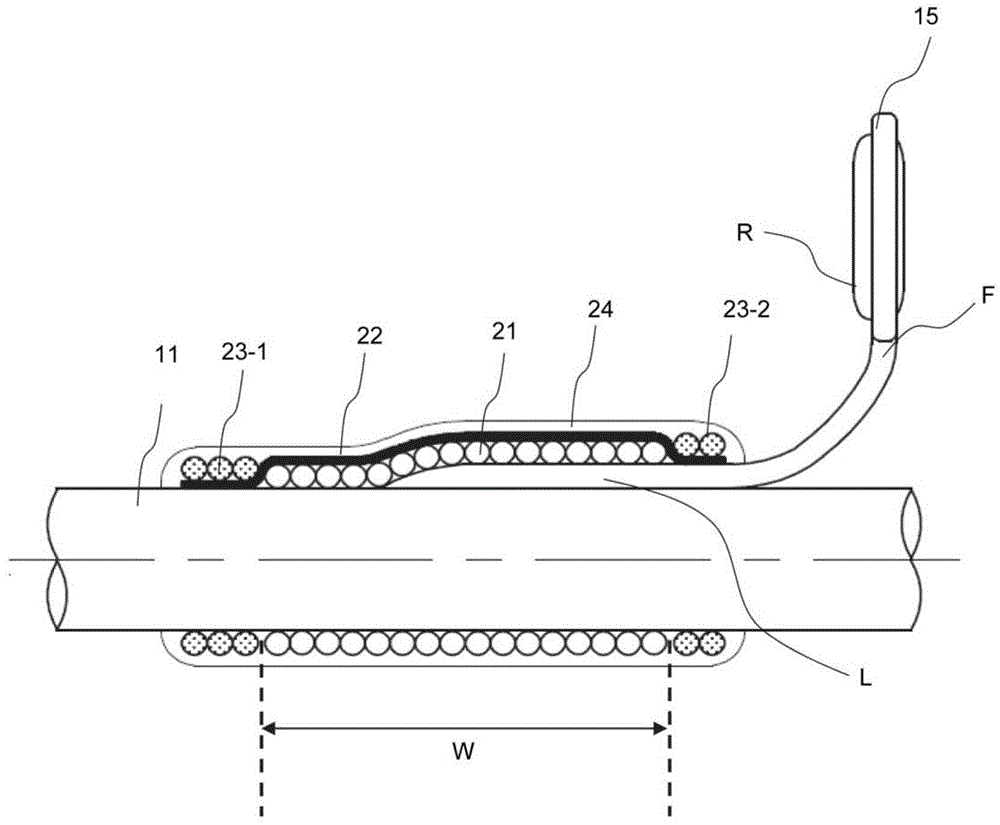 Mounting construction of fitting for fishing rod and method thereof, and fixing rod having mounting construction
