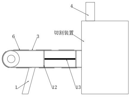 Ease-off type blanking bracket for thermal insulation board cutting device