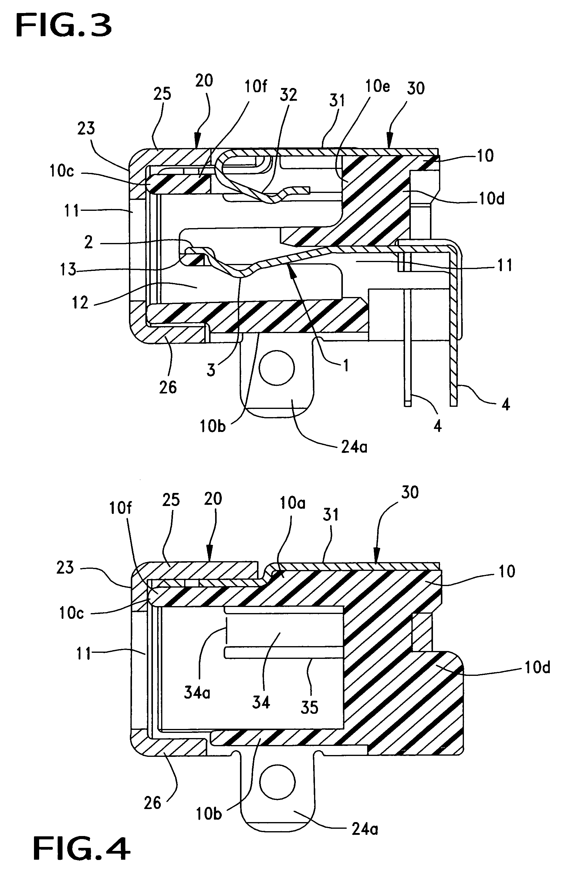 Shielded connector of reduced-size with improved retention characteristics