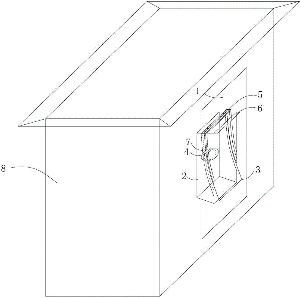 Intelligent rainproof, ventilation and noise reduction device for house