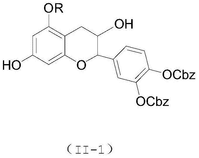 Selective preparation method for 5-site and 7-site ester catechin molecules