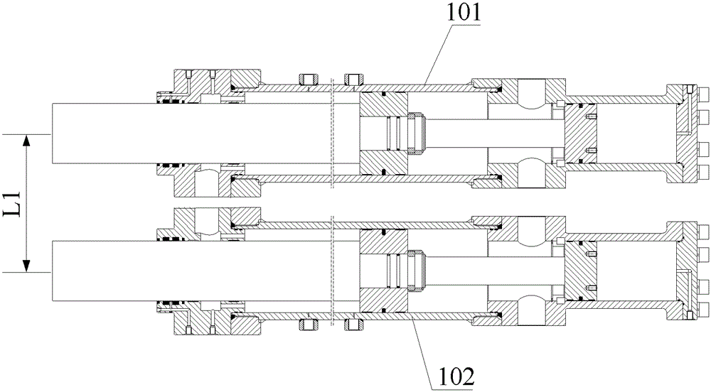 Hydraulic cylinders, material pumping systems and material pumping equipment