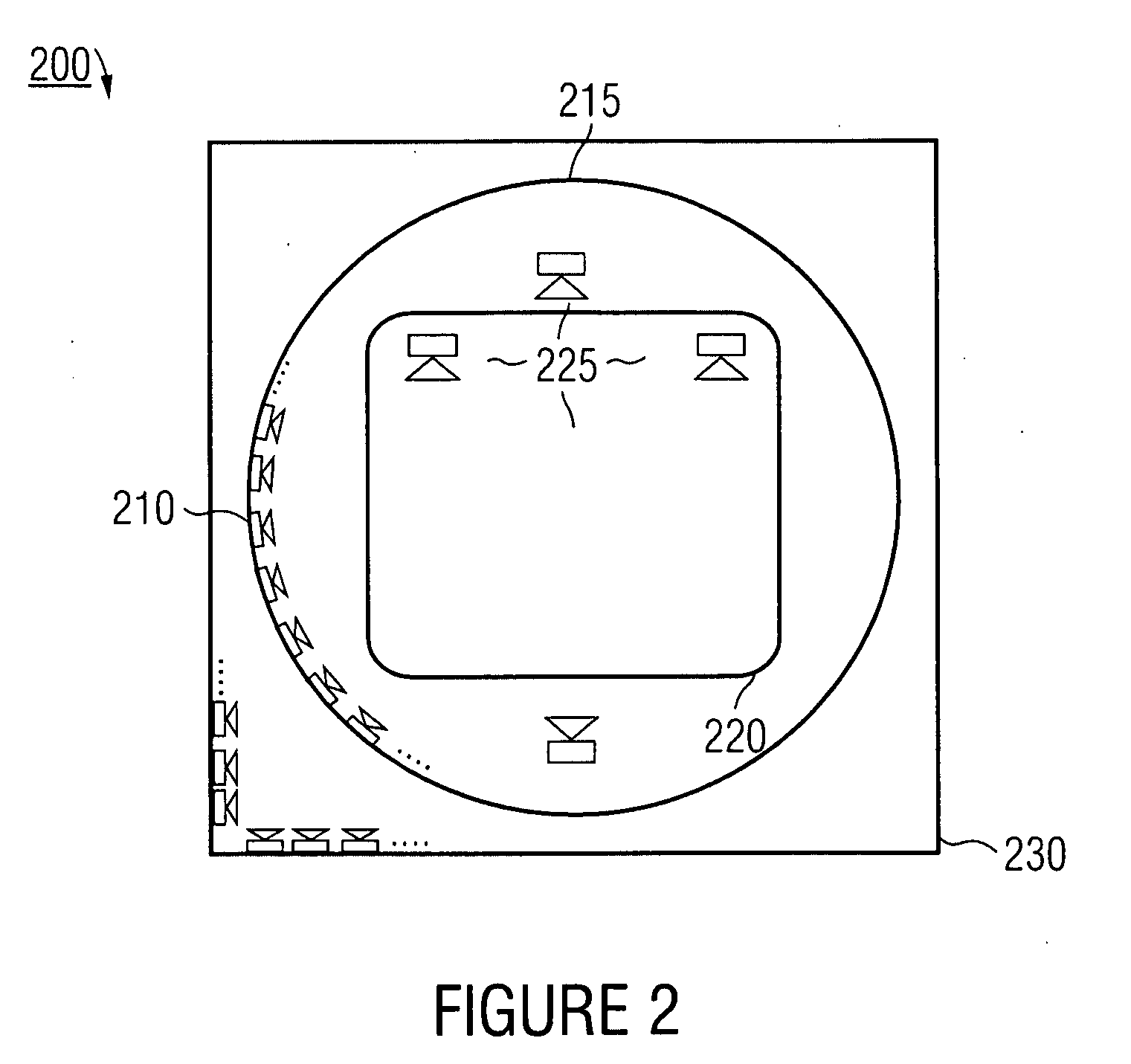 Apparatus and method for generating a number of loudspeaker signals for a loudspeaker array which defines a reproduction space