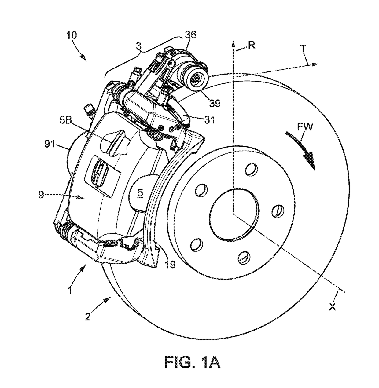 Particle Trapping Brake Assembly With Deflector