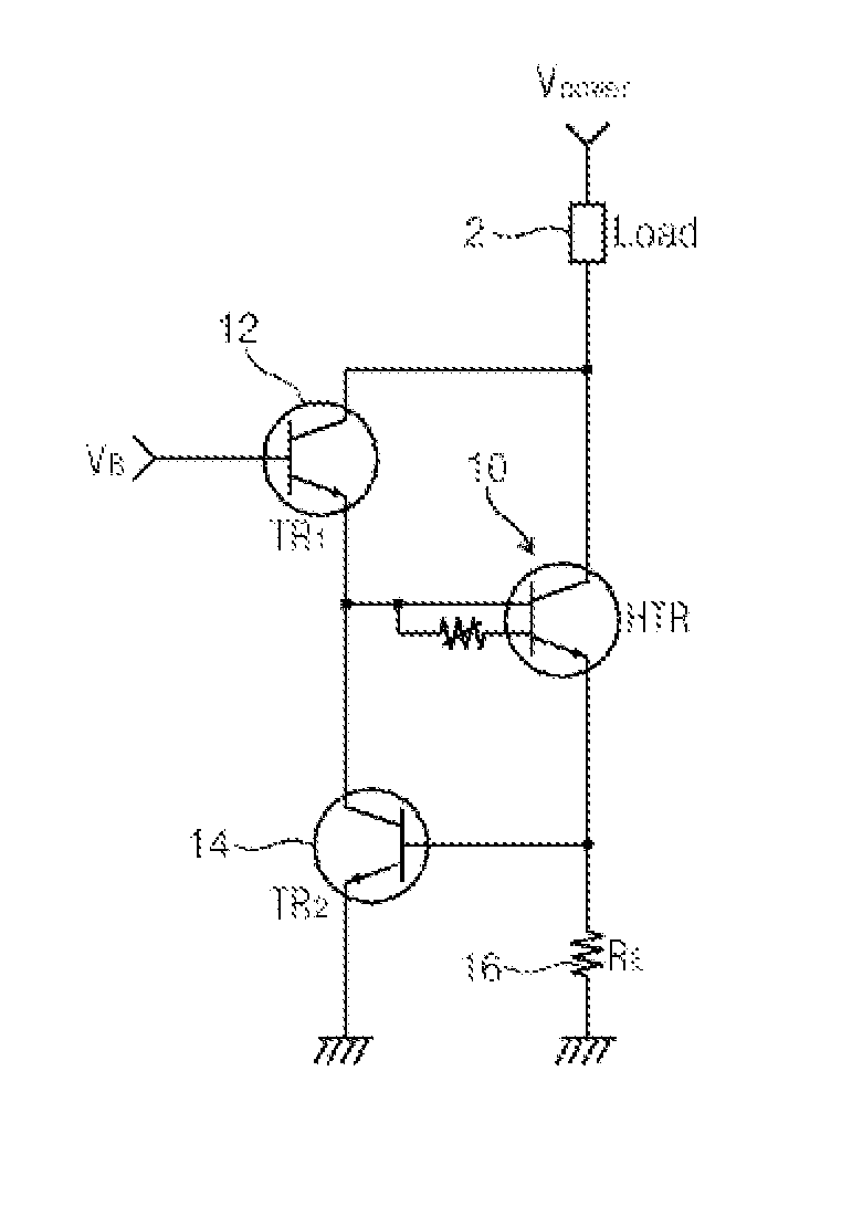 Constant current circuit of high efficiency