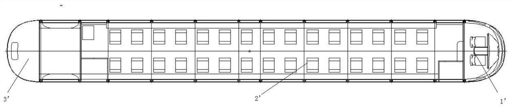 Large-scale low-cost double-wall structure airship pod with composite materials without mechanical connection