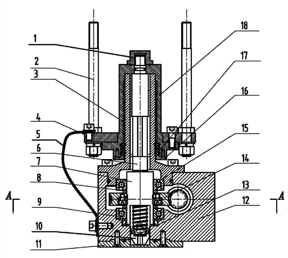 Electric actuator for actively adjusting main reflection face of large-size radio telescope