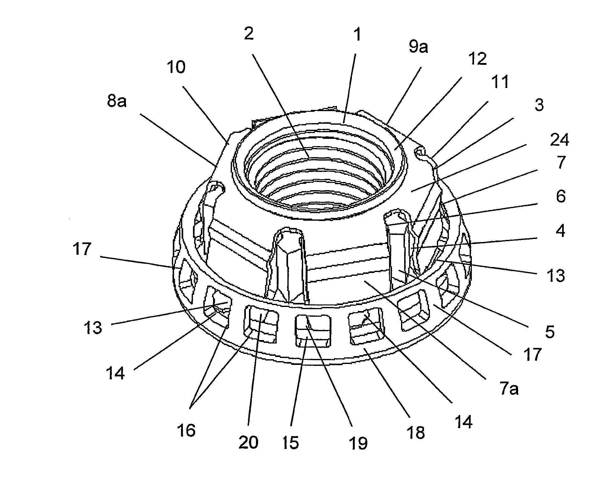 Self-locking screw connection