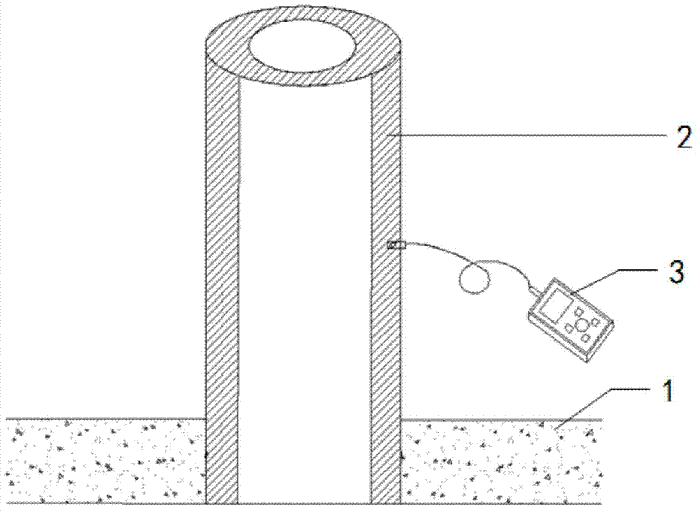 Instrument and method for detecting depths of concrete carbonation and chloride penetration of pole on service