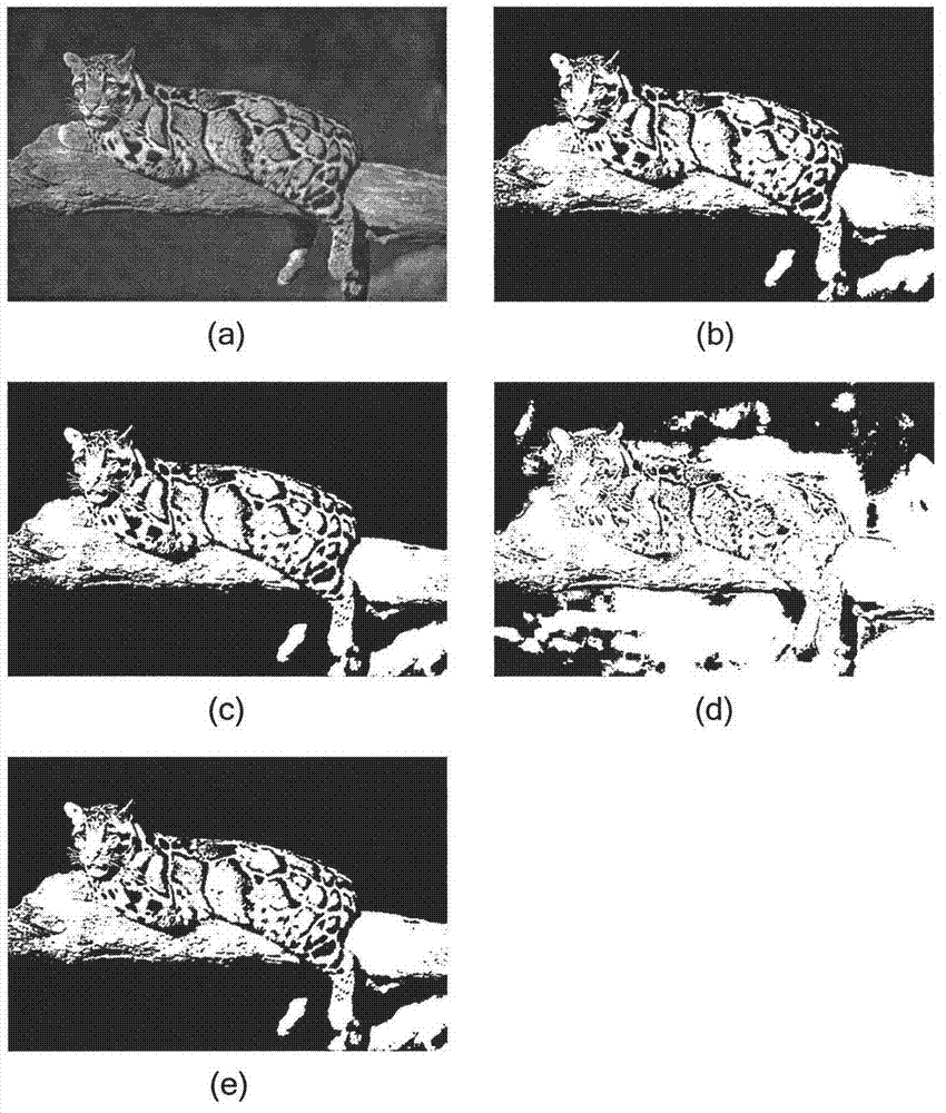 Image partitioning method based on mixed bipartite graph clustering integration