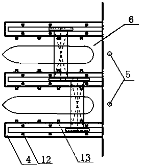 Plane-arranged small and medium-sized wharf and loading and unloading method thereof