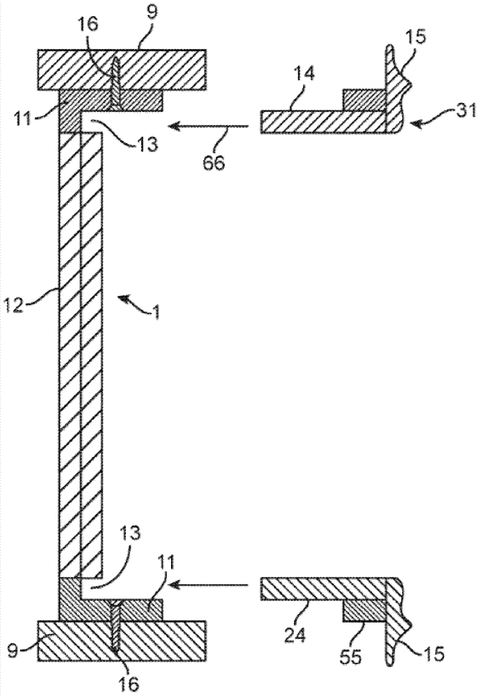 Window frame and architrave assembly