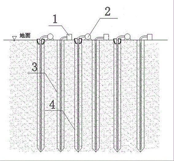 Reinforcing device for reinforcing sand foundation through combination of microorganisms with vacuum drainage and reinforcing method of reinforcing device