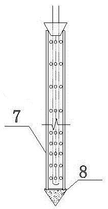 Reinforcing device for reinforcing sand foundation through combination of microorganisms with vacuum drainage and reinforcing method of reinforcing device