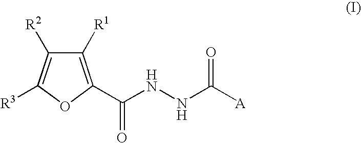 2-Furancarboxylic acid hydrazides and pharmaceutical compositions containing the same