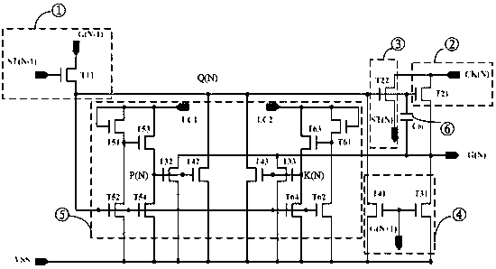 GOA circuit, liquid crystal panel and display device