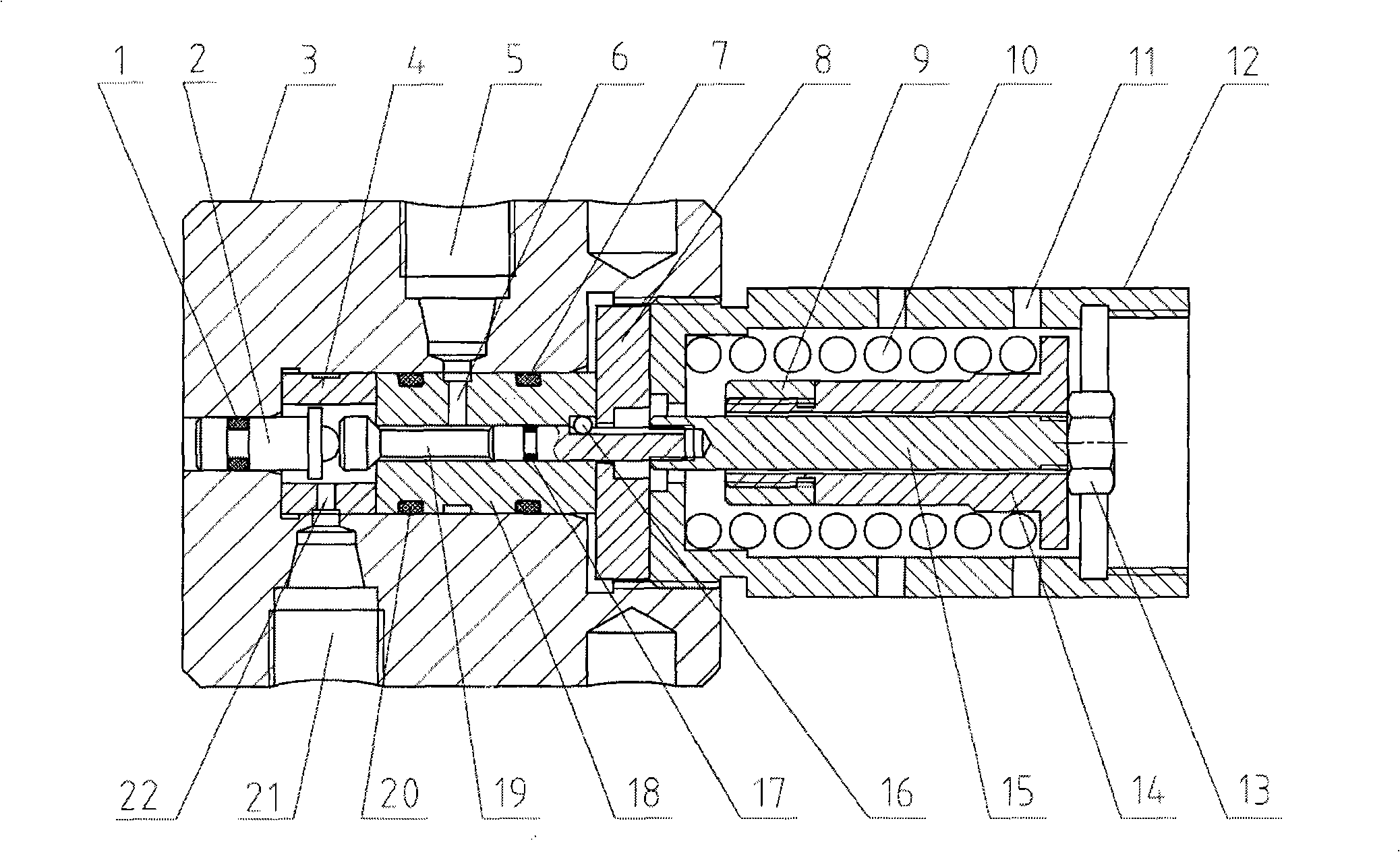 High-temperature high-pressure sampling valve used for deep sea