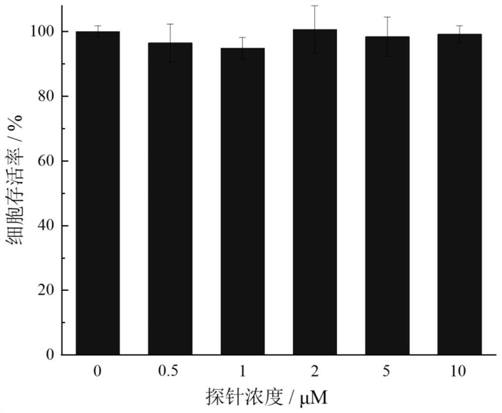 Cell lipid droplet fluorescence imaging probe with efficient red/near-infrared emission based on bithienobenzene derivative and application of cell lipid droplet fluorescence imaging probe