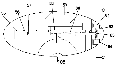 Screw propeller rust removing and painting device for civilian ship