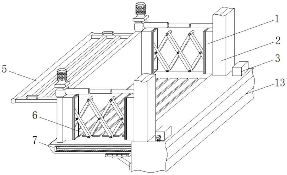 Externally-hung telescopic hollow balcony of fabricated building
