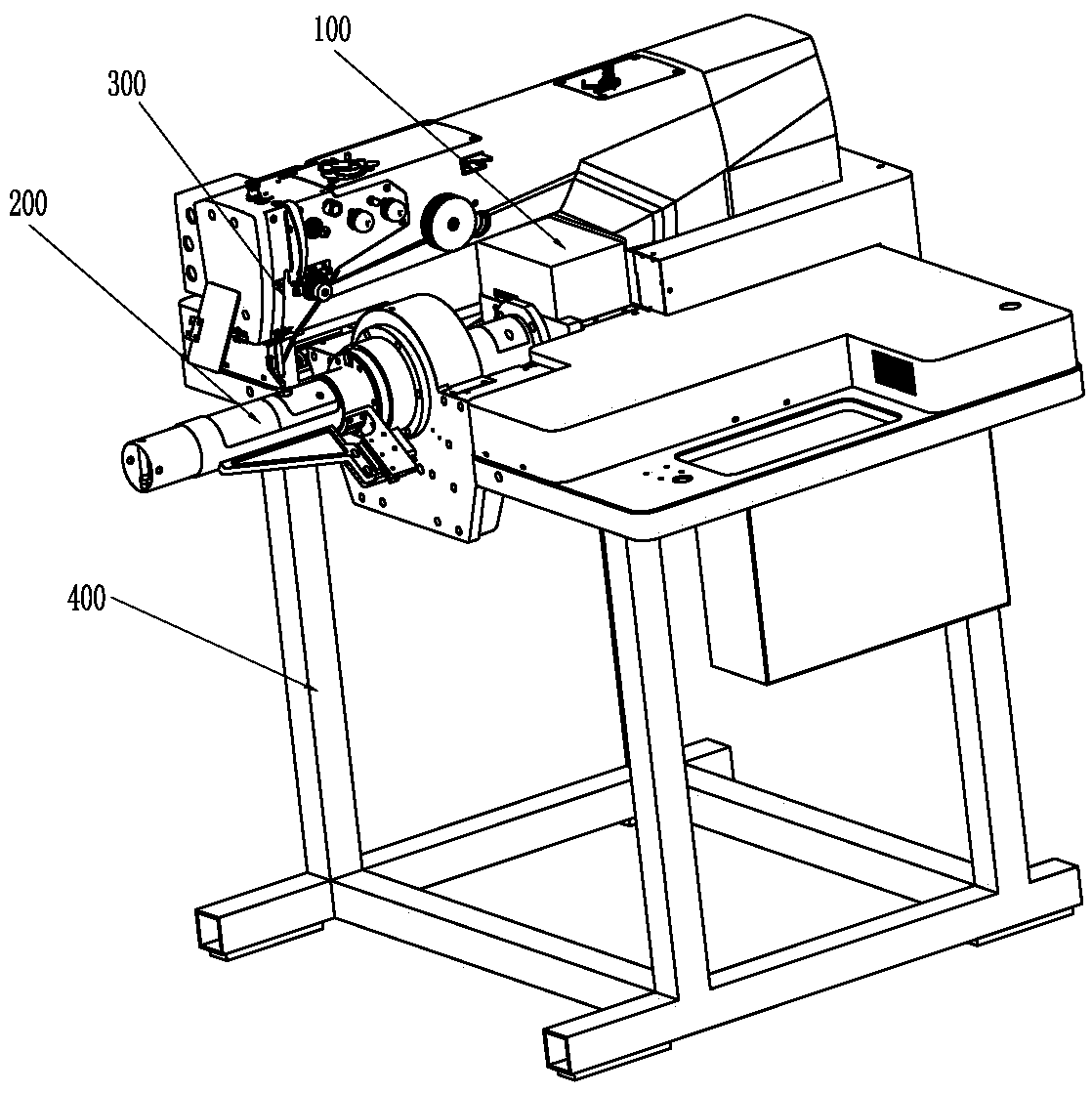 Small-diameter cylinder sewing machine