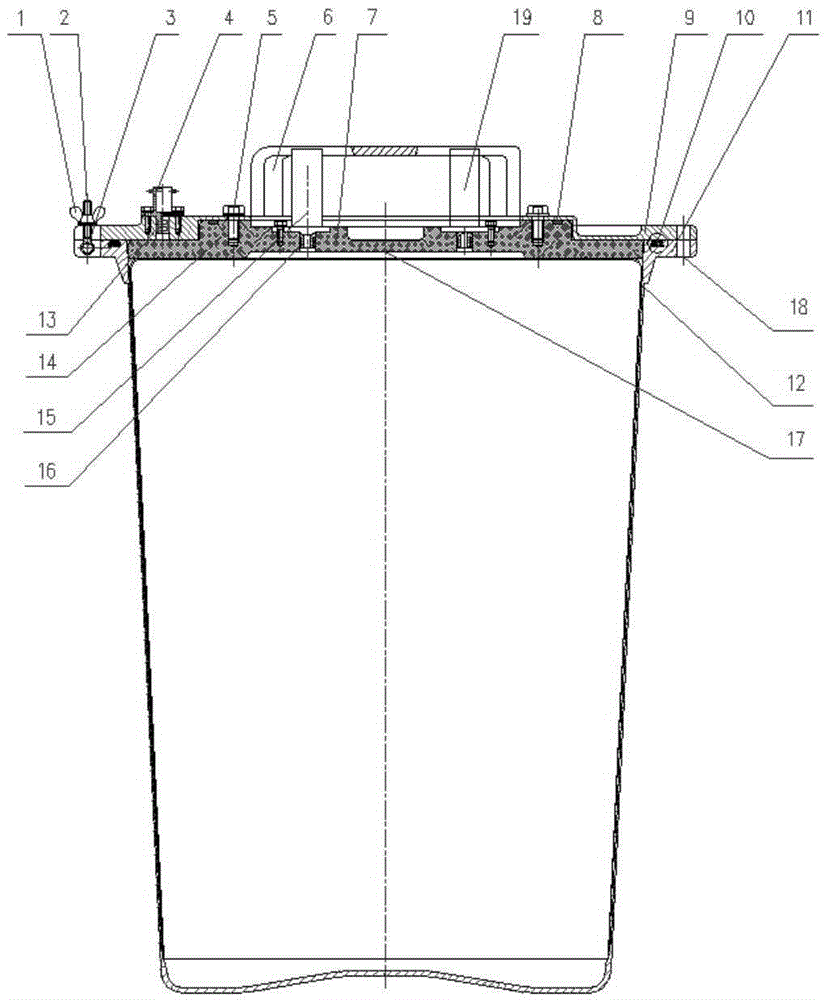 A space station drinking water long-term storage tank