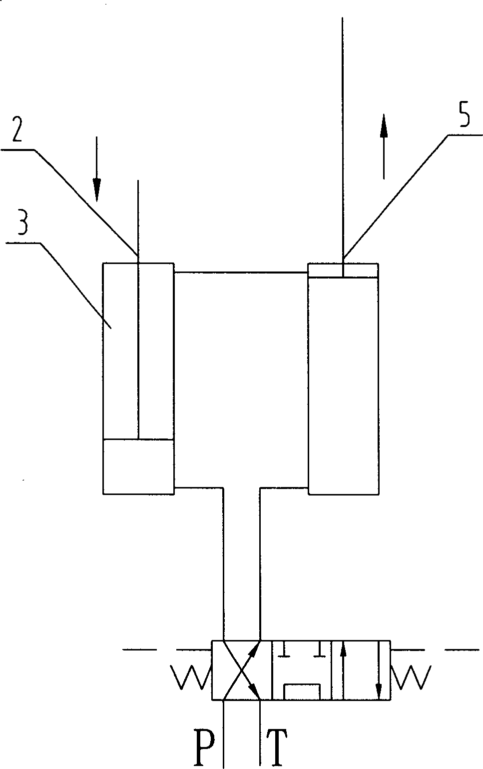 Valve oil supplement method for series connection cylinders and apparatus therefor