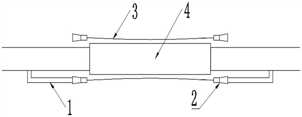 Main-tower-free suspension bridge suitable for wide and deep canyons and construction scheme