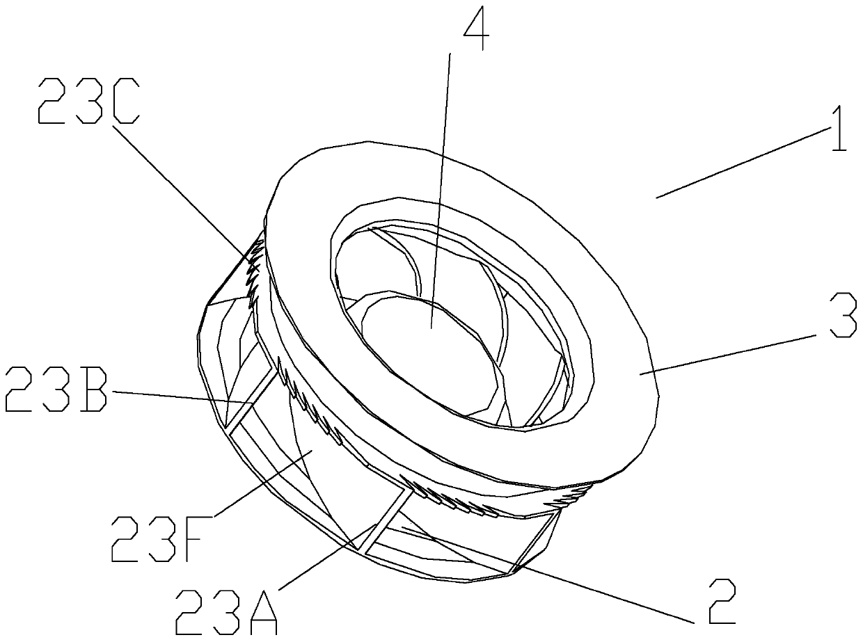 A centrifugal wind wheel and a low-noise backward centrifugal fan including the wind wheel