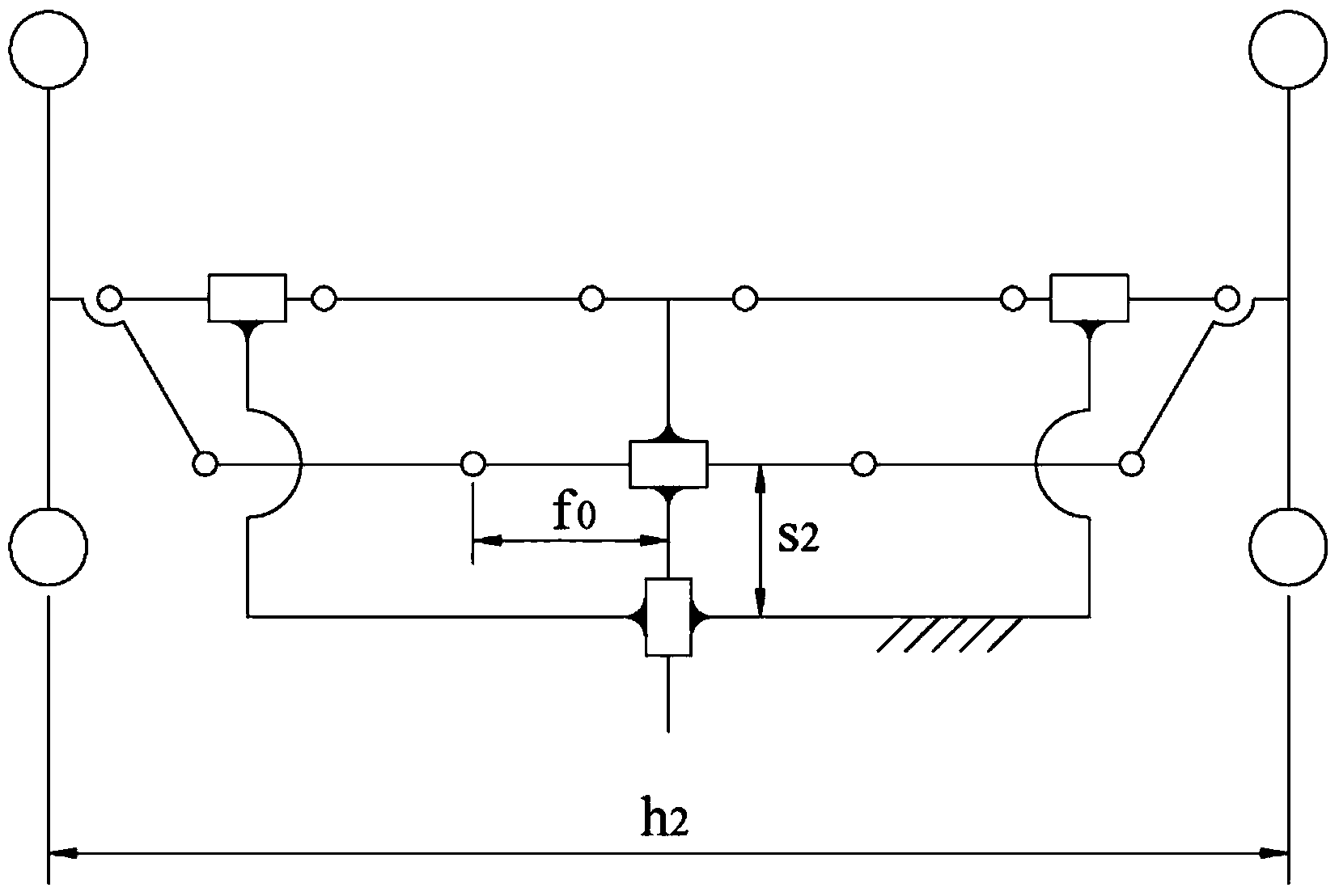 Underpan steering mechanism suitable for regulation of wheel track