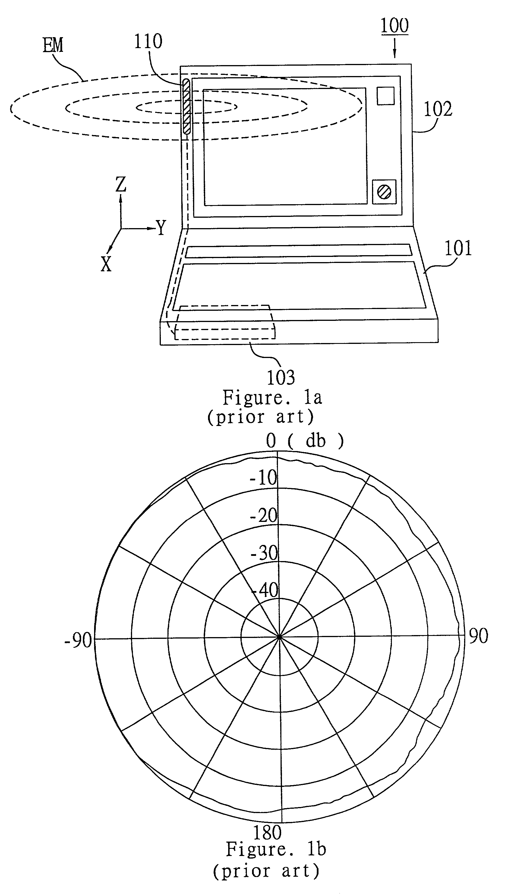 Switchable omni-directional antennas for wireless device