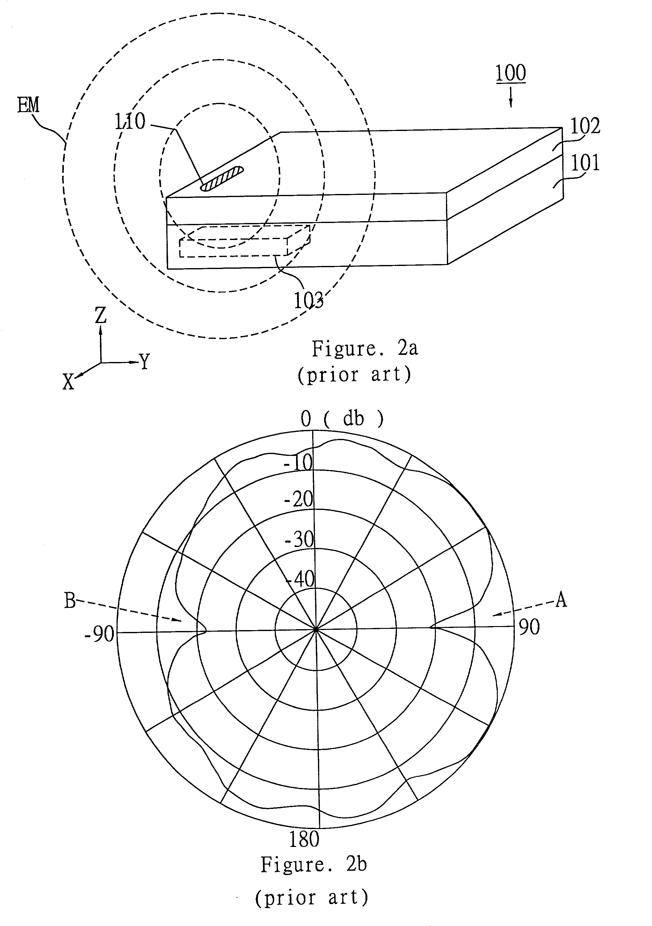 Switchable omni-directional antennas for wireless device