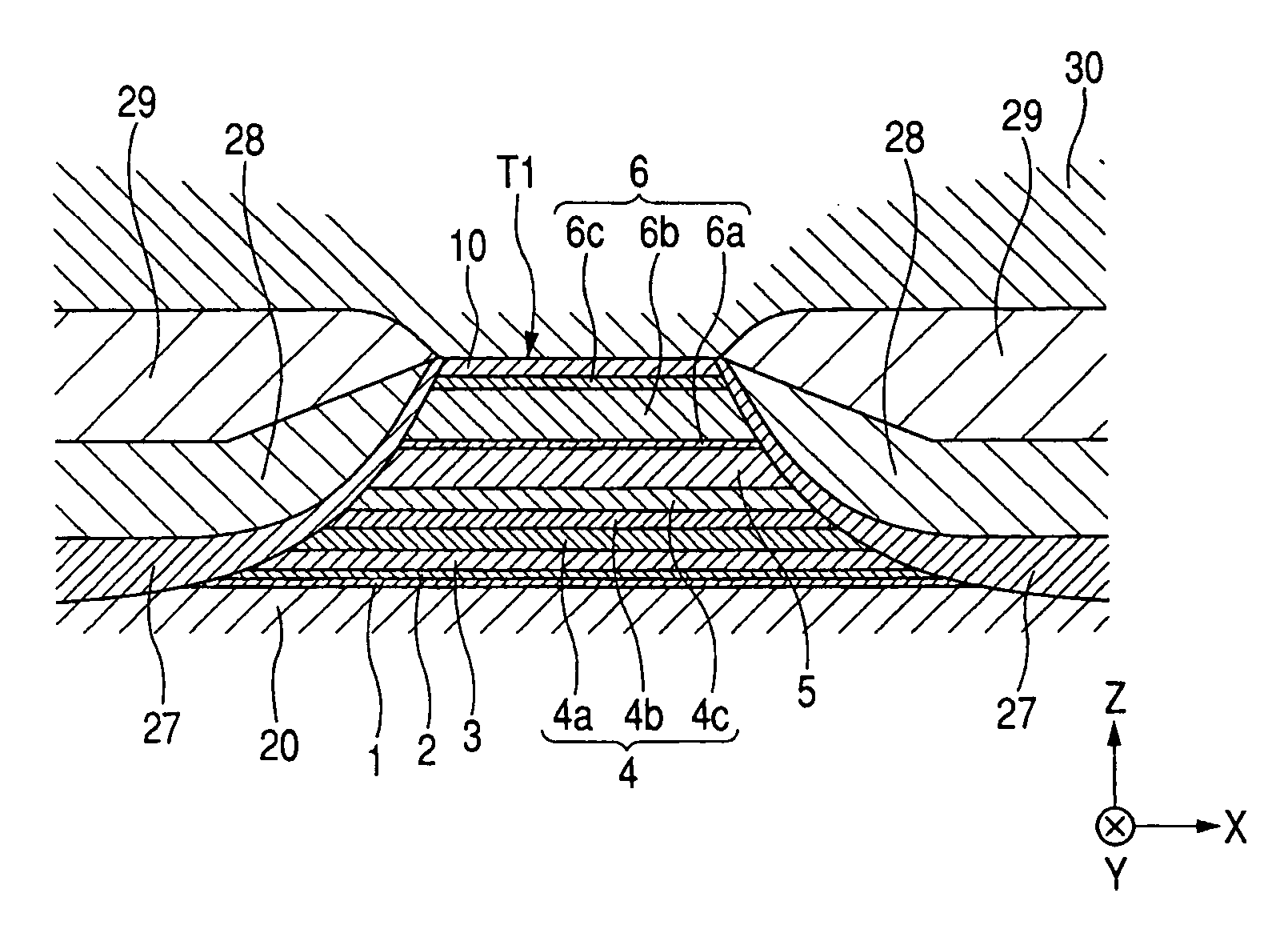 Magnetic detecting element having free layer formed of NiFe alloy and method of manufacturing the same