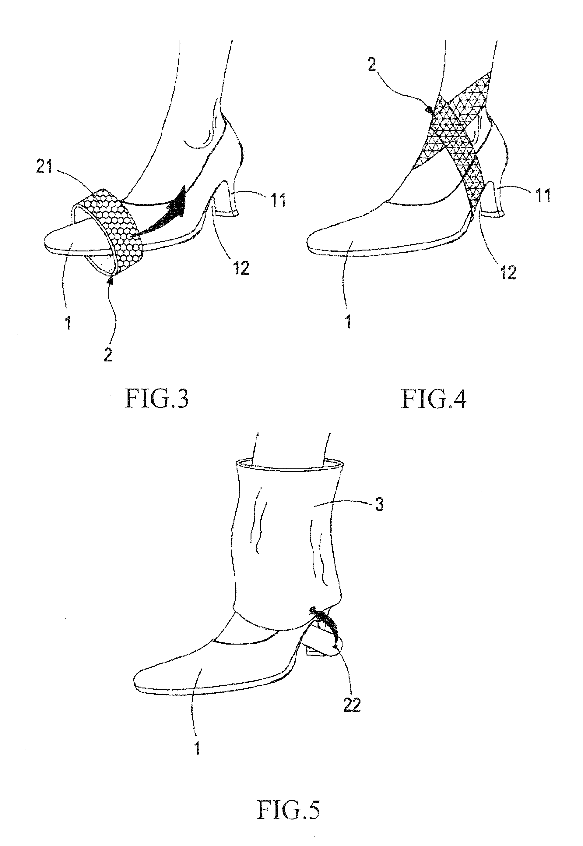 Shoe molding and fixing structure