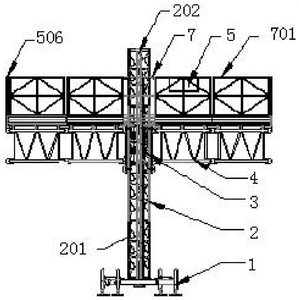 Intelligent attached lifting construction platform