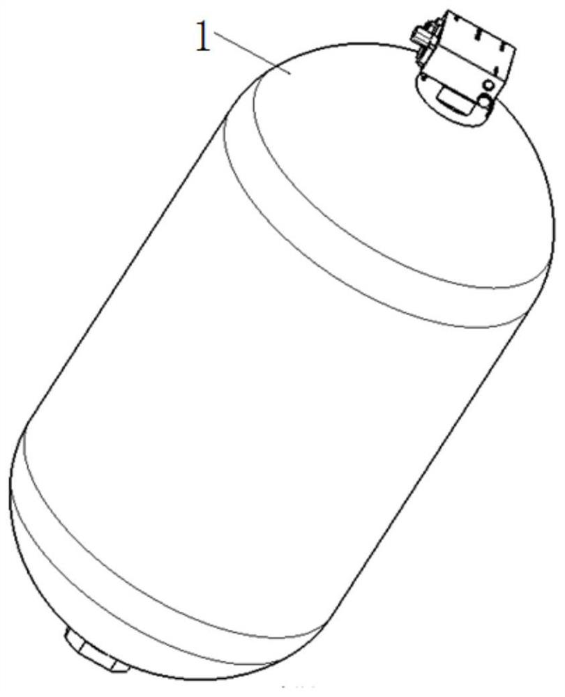 Sealing structure of high-pressure composite container
