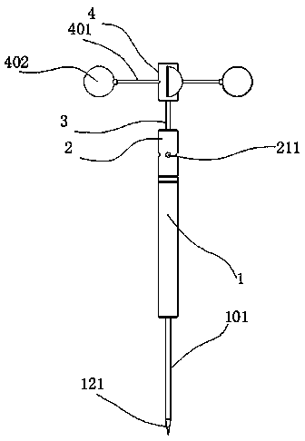 Air fixed point sampler and sampling method