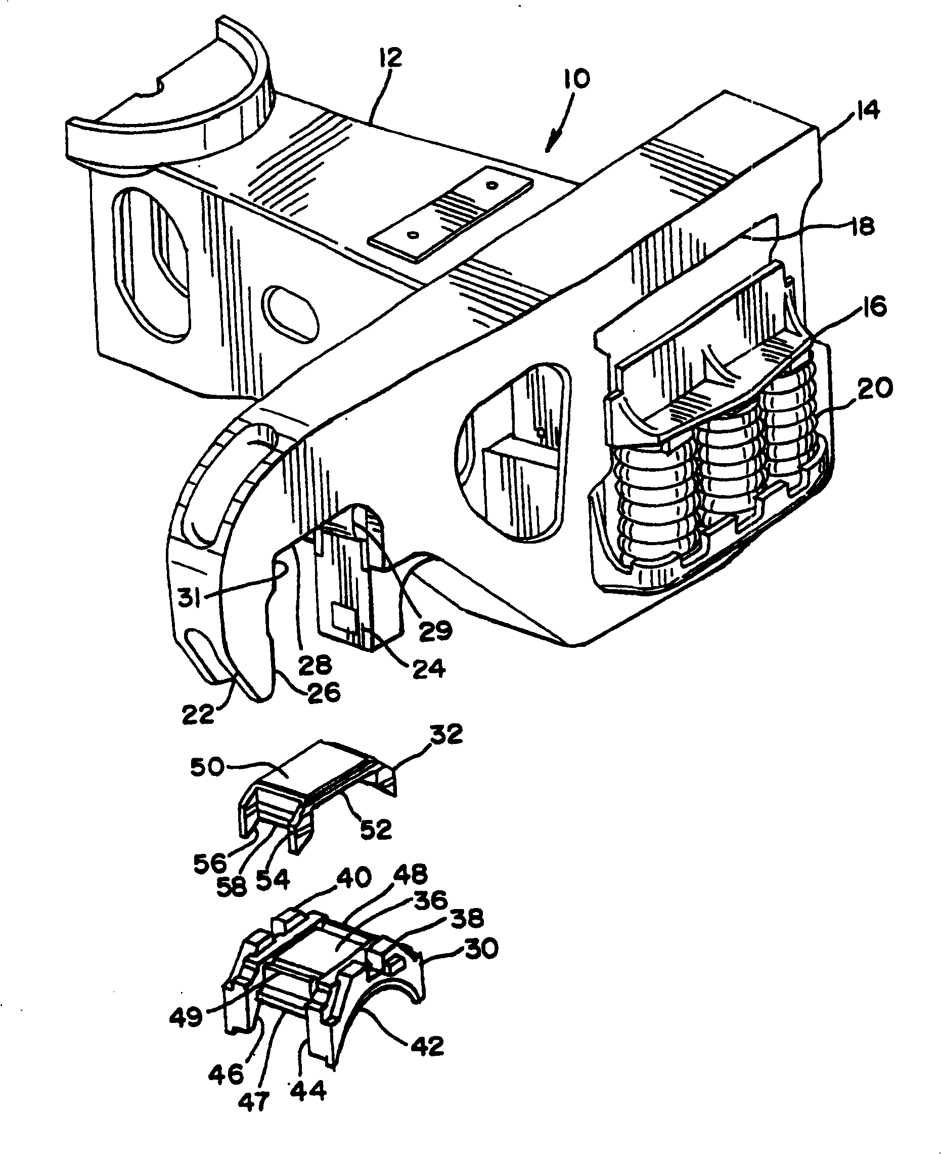 Block bearing sleeve for railway vehicle