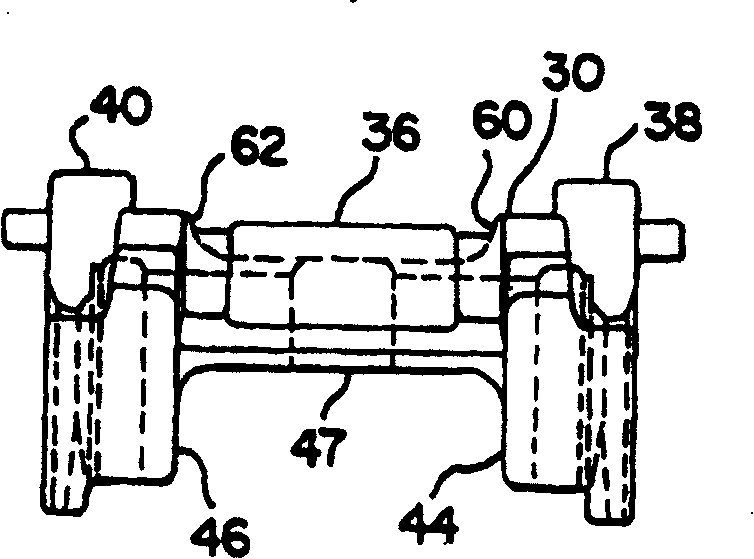 Block bearing sleeve for railway vehicle