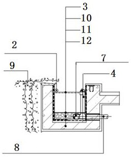 Vertical aerial green planting device for high-rise industrial factory building and control method