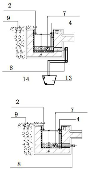 Vertical aerial green planting device for high-rise industrial factory building and control method