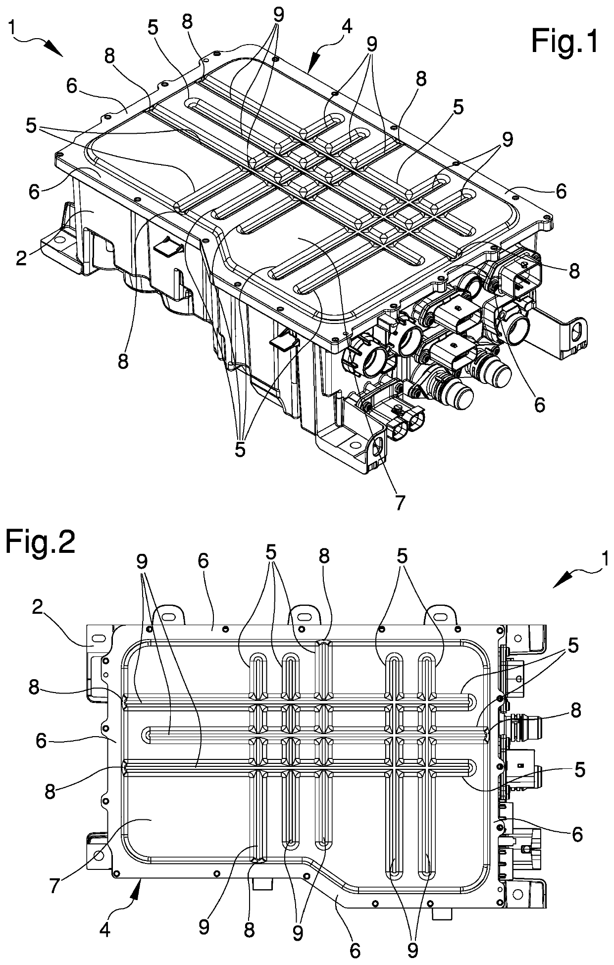 Battery charger for electric or hybrid motor vehicles