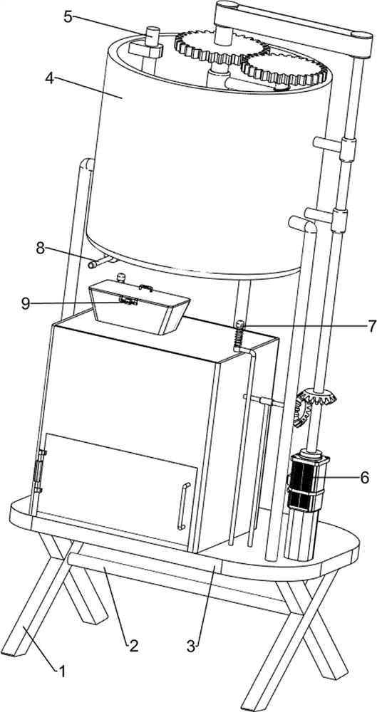 Device for preparing graphene by taking asphalt as raw material