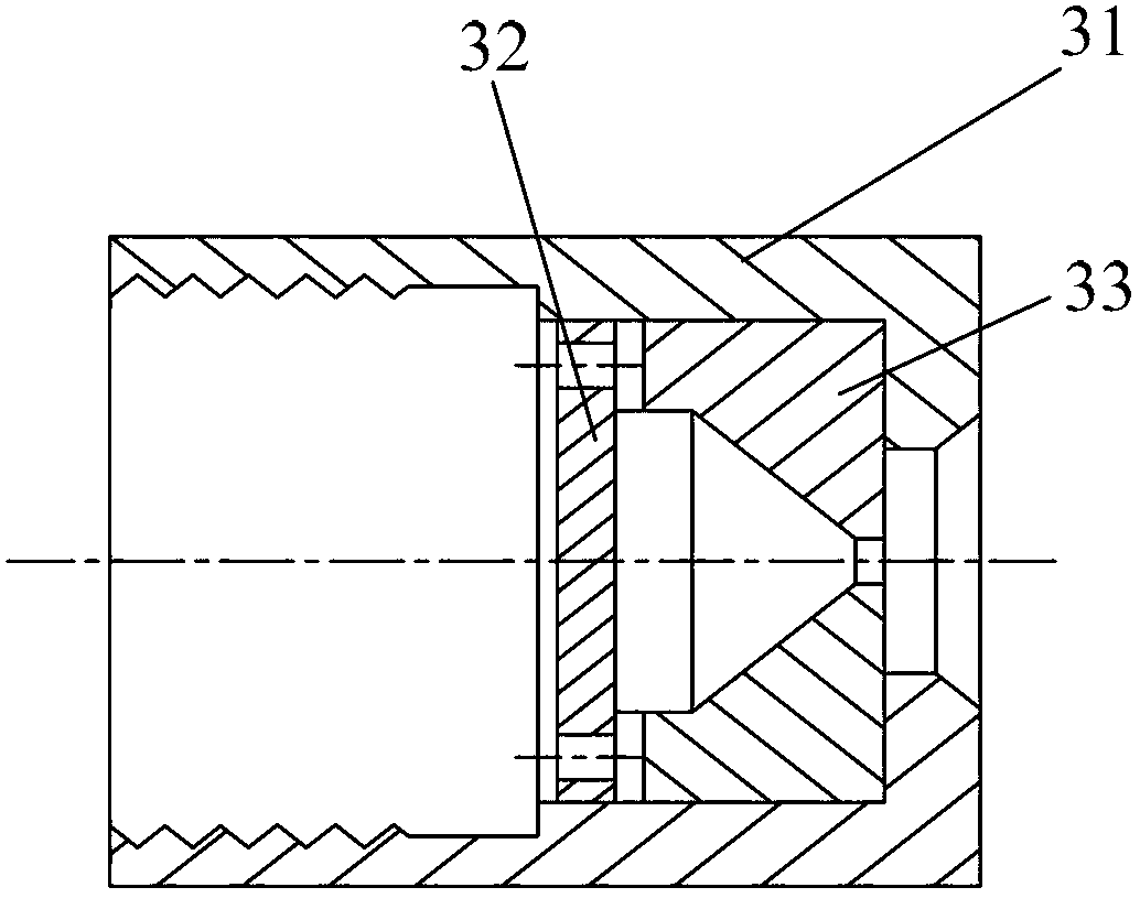 High-temperature gas washing and cooling device