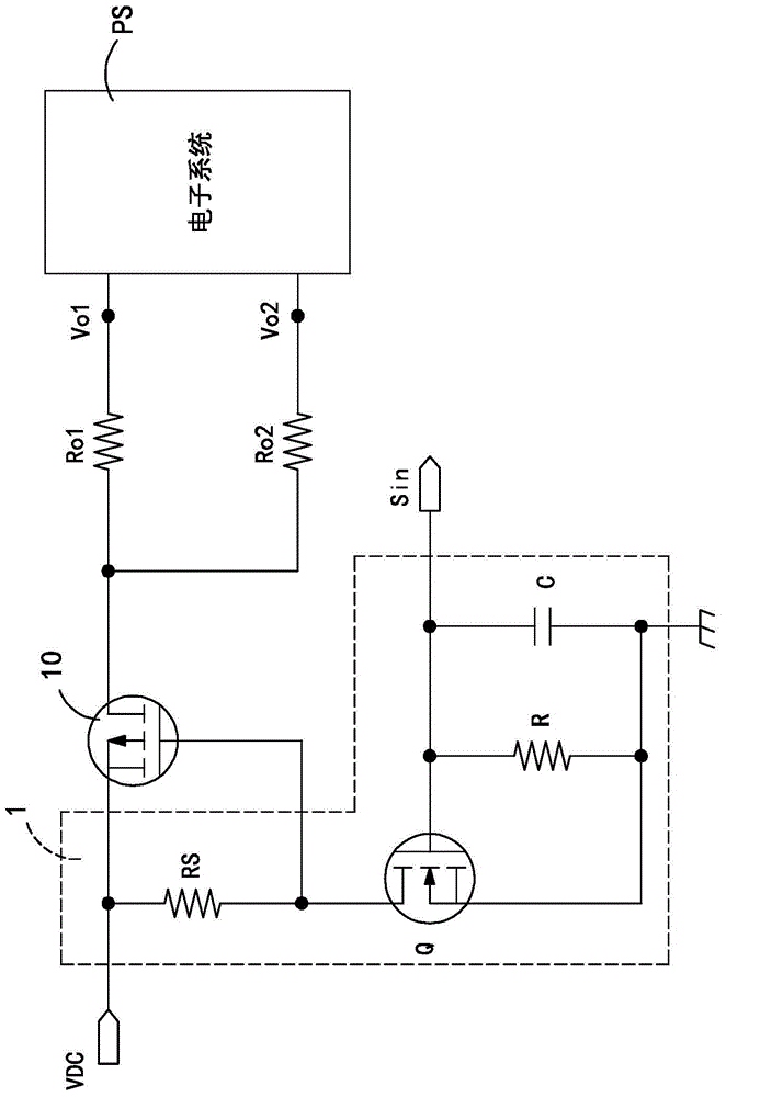 Power supply system, linear control module and switch element control method