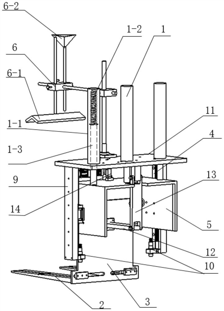 Automatic unloading device of drop test machine
